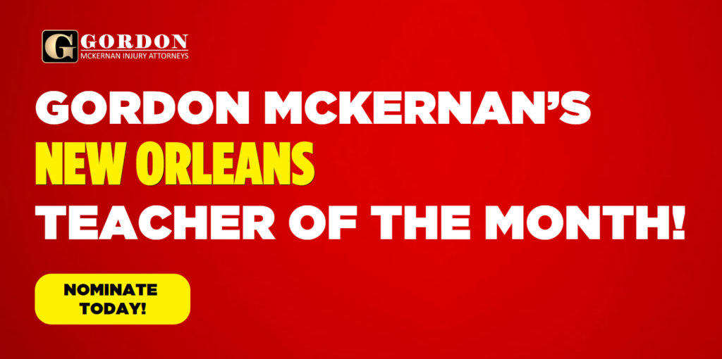 New Orleans Teacher of the Month, Rewarding Excellence: Gordon McKernan&#8217;s New Orleans Teacher of the Month